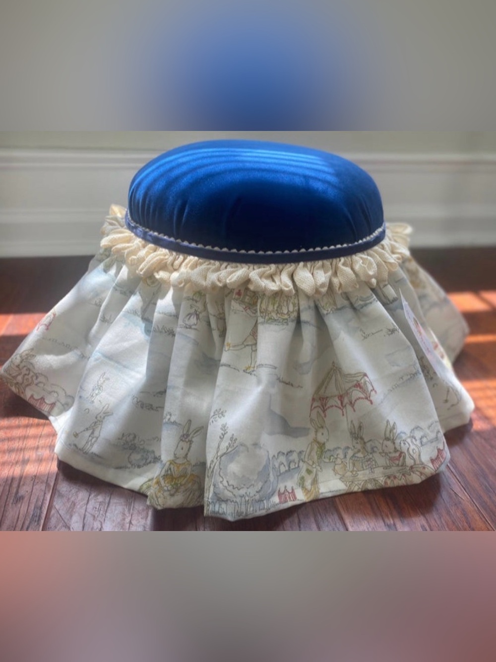 NEW Children’s Footstool Tuffet ‘ The Velvet Rabbit ‘ Custom